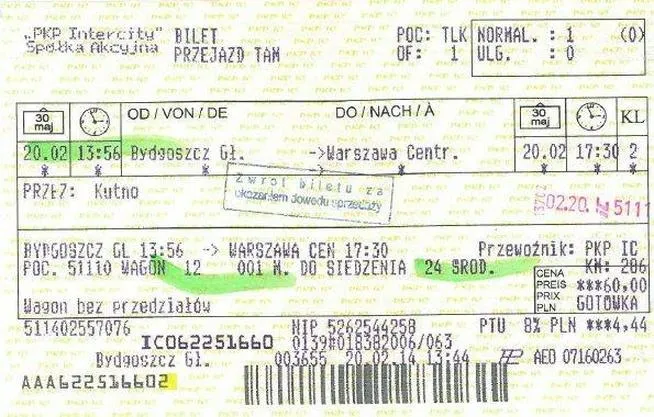 Jak szybko i prawidłowo zaksięgować bilet na pociąg