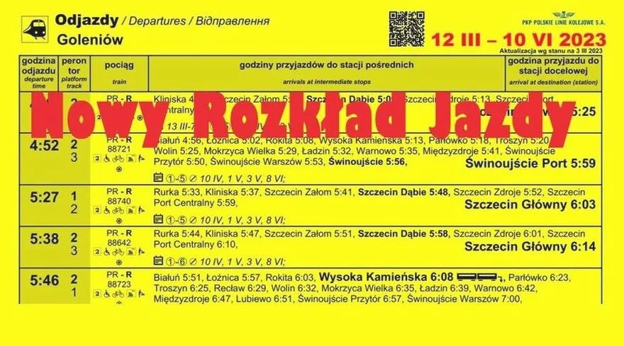 Nowy rozkład PKP: kiedy zaczyna obowiązywać i co się zmieni