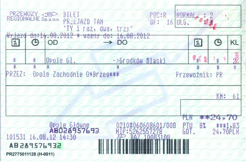 Bilety PKP Intercity