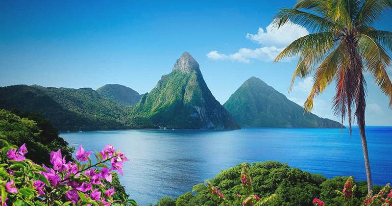 Lot na Saint Lucię