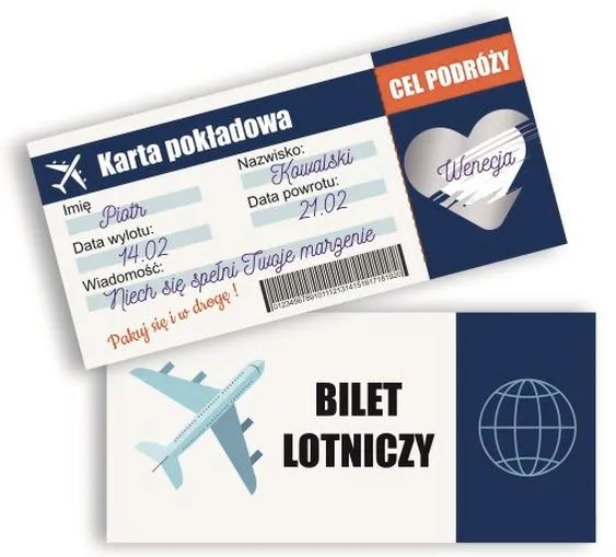 Odbiór biletu lotniczego