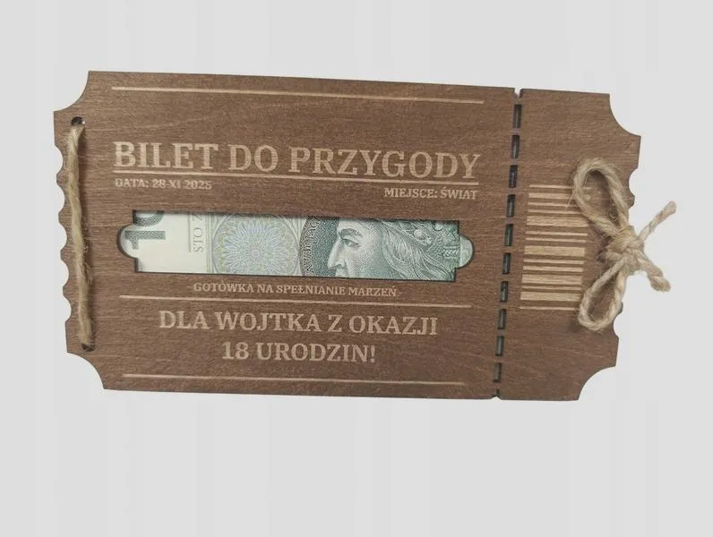 Opakowanie biletu