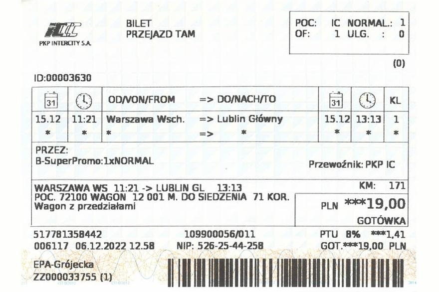 Podróż pociągiem