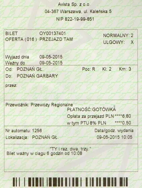 Zakup biletów online
