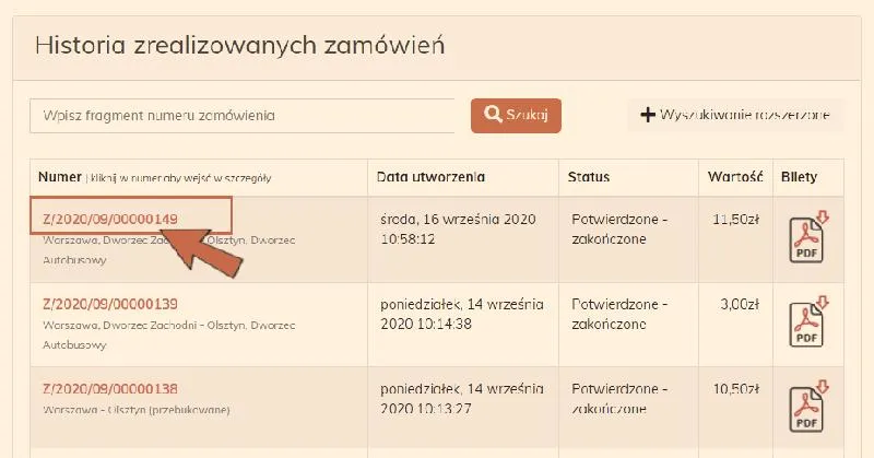 Zwrot biletów PKP